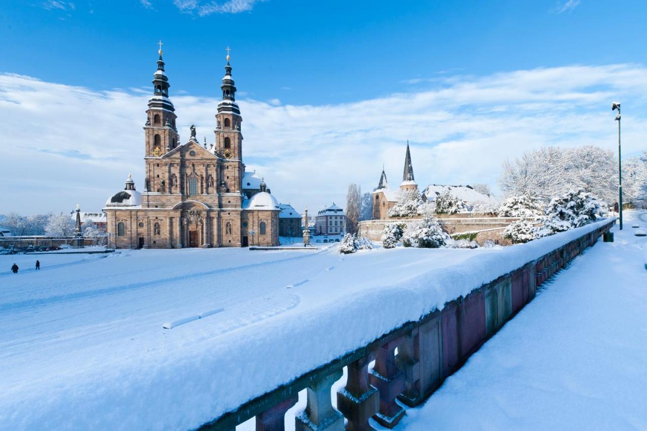 Großzügige Ferienwohnung am Stadtrand von Fulda Exterior foto